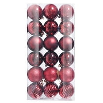 36pcs Mini Christmas Ball Ornaments Shatterproof Christmas Ornaments Set Decorations for Xmas Tree Balls 30mm/1.18"