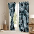 thumbnail image 3 of jejeloiu Wild Bear Deer Curtains Pack of 2 (42x84 Each),Jungle Animal Curtains Blackout,Teal Gray Graffiti Bedroom Curtains For Boys Teens,Breathable Home Decor, 3 of 6