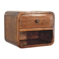 thumbnail image 2 of Artisan Furniture Solid Wood Mini Curve Floating Nightstand, 2 of 8