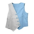 thumbnail image 6 of gbyLJF Womens Summer Vest Tops V Neck Button Up Sleeveless Blazers Casual Waistcoat Business Slim Fitted Blazer vest, 6 of 7