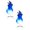 A54 Blue 3.9"x3.9"x5.9" 2Pack, variant on 2Pcs Floating Fireball Halloween Prop, Fake Flame Light, Colored Cloth, 3.9"X3.9"X5.9", Hands-Free Illusion For Costume, Haunted House Decor (Blue)