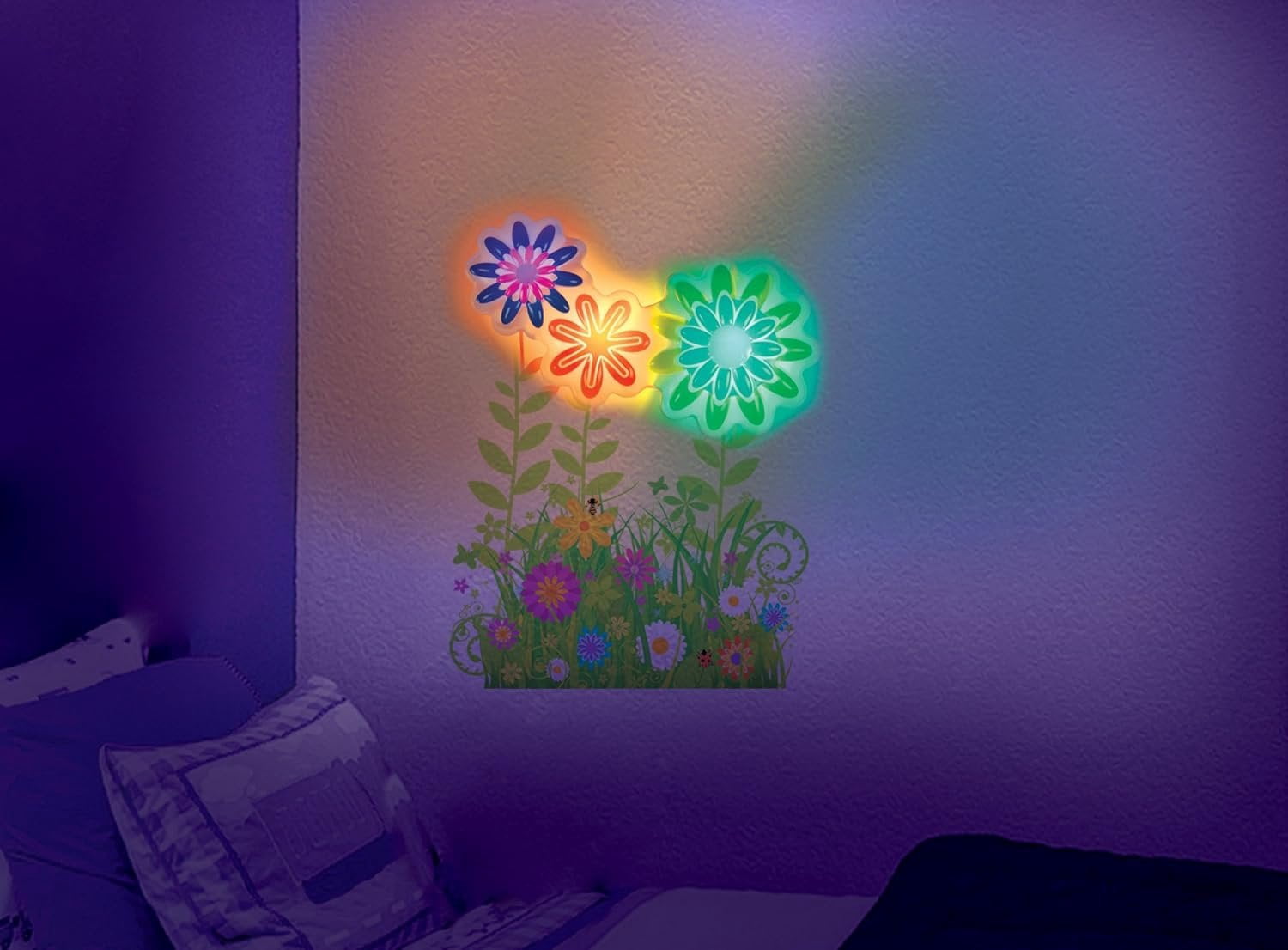 In My Room Flower Garden Light Dance Wall Dcor Night Light