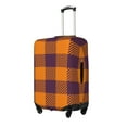 thumbnail image 2 of Easygdp Fall Buffalo Plaid Double-Sided Printed Elastic Suitcase Protective Cover,Invisible Zipper, Business Trip Luggage Cases,Washable And Resistant To Falling -X-Large, 2 of 9