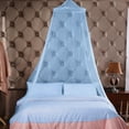 thumbnail image 5 of Danhjin Bed Canopies Mosquito Net for Bed with Frame, Canopies Bed Mosquito Netting for Bedroom, Breathable Clear Wedding Romantic Bedroom Decor, 7.54ft, 5 of 7