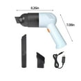 thumbnail image 3 of Rechargeable Vacuum Cleaner, Handheld Car Vacuum with 2000mah Battery and 120w Motor, 12000pa Powerful Suction for Quick Cleaning, Portable Cordless Vac for Auto Interior Detailing and Pet, 3 of 7