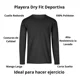thumbnail image 4 of Playera Hombres Manga Larga Dry Fit Deportivas Transpirables, 4 of 6