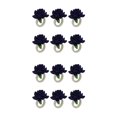 thumbnail image 4 of QualitChoice 6 Pieces Artificial Flower Napkin Ring Portable Removable Reusable Towel Ornamental Rings Ceremony Romantic Decor Dark Blue 2Set, 4 of 6