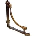thumbnail image 3 of NACH Farmhouse Industrial Shelf Brackets - Rustic Shelf Bracket - Cast Iron Wall Brackets for Indoor/Outdoor Use - Large 9.6 x 1.7 x 9.6 Inch (Copper - 2 Pack) (AD-90-064CP), 3 of 5