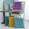 thumbnail image 7 of Short Plush Desk Chair Cushion 12x12 Inch Thick Stool Pad Non-Slip Cover College Campus Office Seat, 7 of 7
