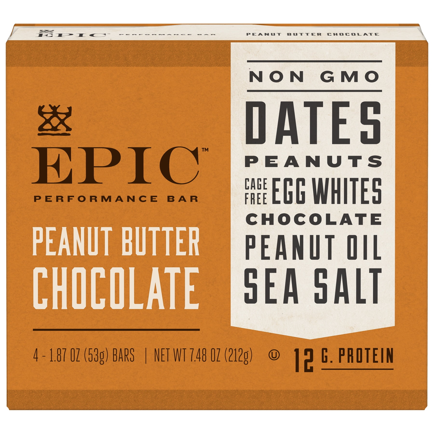 EPIC Peanut Butter Chocolate Performance Bar 4 Ct, 1.87 oz