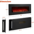thumbnail image 3 of YODOLLA 50'' Wall Mounted Electric Fireplace with 10 Color Flames, Remote Control and Crystal, 3 of 7