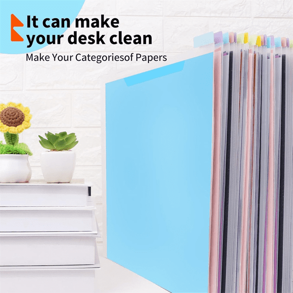 TOP! Scrapbook Paper Storage Organizer 12x12Inch Clear with Adhesive Index Tabs for Vinyl B