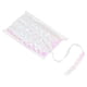thumbnail image 1 of Uxcell 11 yardas de cinta de flecos de lentejuelas de 0.6 pulgadas, cinta de lentejuelas planas para manualidades de costura, blanca, 1 of 5