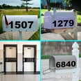 thumbnail image 2 of iSYFIX Black Vinyl Number 9 (Nine) Stickers - 6 Pack 6 inch Self Adhesive - Decal Die Cut & Pre-Spaced for Mailbox, Signs, Window, Door, Cars, Trucks, Home, Business, Address Number, 2 of 6