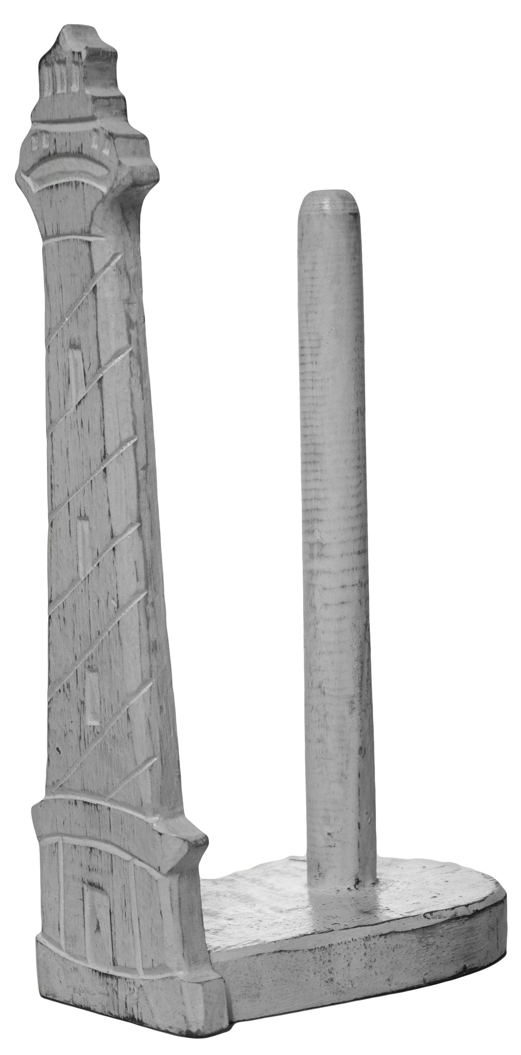 Nautical Decoration Hand Carved/ Painted Seashore Lighthouse Paper