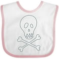 thumbnail image 3 of Inktastic Skull and Crossbones Boys or Girls Baby Bib, 3 of 4