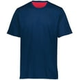 thumbnail image 4 of Augusta XL Short Sleeve Mesh Reversible Jersey Navy/Scarlet 1602, 4 of 7