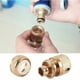 thumbnail image 3 of Conector de manguera de jardín Acoplamiento rápido de latón Conector de manguera de agua de 1/2" Dispositivo de paso de agua (6 piezas), 3 of 5