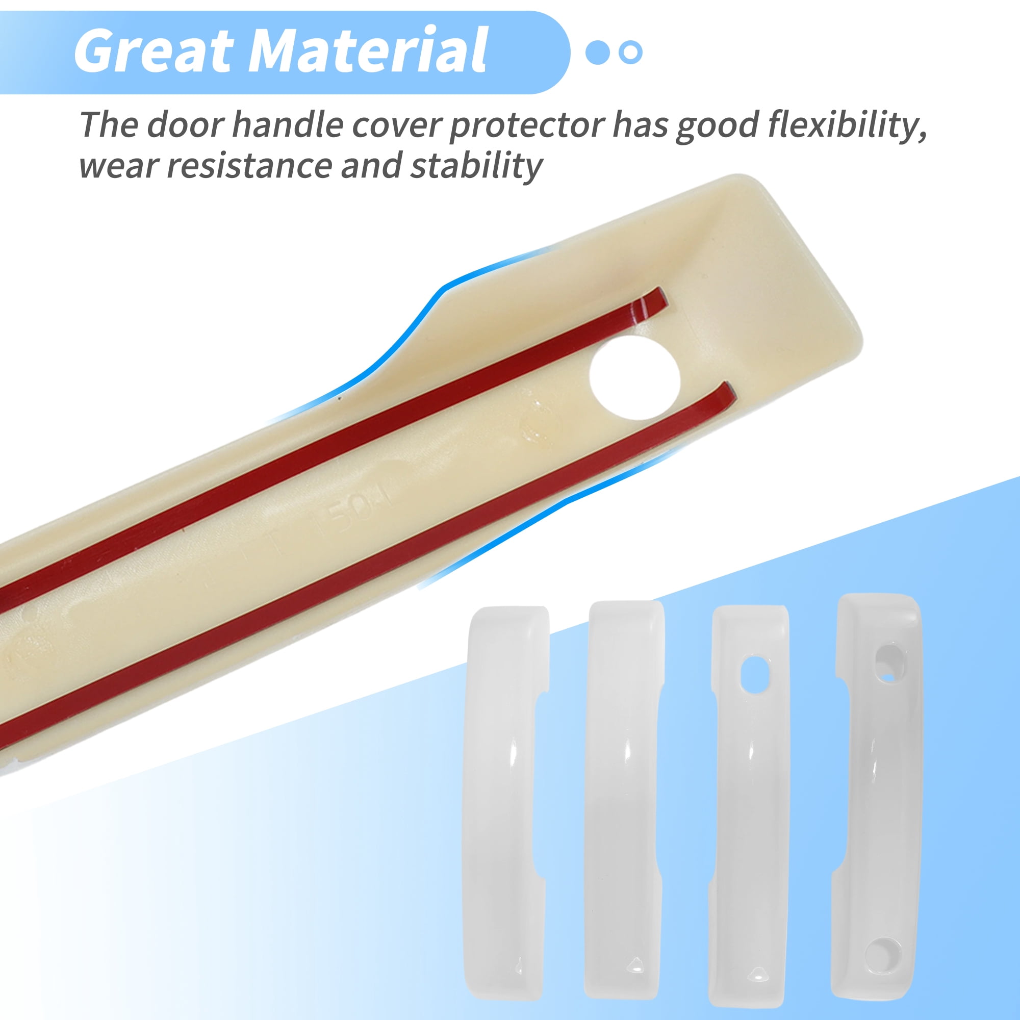 Unique Bargains 4Pcs Door Handle Cover Protector for Ford F-150 and Other Models 2021-2024