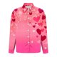 thumbnail image 5 of TaTaai Womens Valentines Day Blouse Long Sleeve Satin Print Button Down Shirt Lapel Collar Silky Loose Fit Spring Wear Gift, 5 of 7