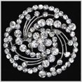 thumbnail image 1 of Unik Occasions Broche en Strass, 2,4 Po., 1 of 1