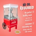 thumbnail image 4 of Nostalgia  Coca-Cola 12-Cup Hot Air Popcorn Maker, Red, OFP501COKE, 4 of 5