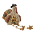 thumbnail image 1 of Estatua de pavo de Acción de Gracias, artesanía, figura para mesa, escritorio, decoración navideña pavo sentado, 1 of 5