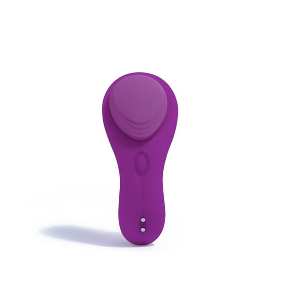 Platanomelón - Vibrador Clitorial Con Control Remoto y 9 Modos de Vibración, Fijación con Imán - Cala Lila