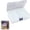 Clear, variant on Zoowood Bead Organizer Clear Jewelry Box Diamond Art Storage Containers Plastic Craft Case with Hinged Lids for Small Accessories