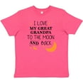 thumbnail image 3 of Inktastic I Love My Great Grandpa To The Moon and Back Youth T-Shirt, 3 of 5