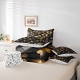thumbnail image 6 of Castle Fairy Geometric Checkered Bedding Comforter Set,Retro Plaid Grid King Bedding Sets, 6 of 8
