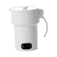 thumbnail image 3 of Hervidor de viaje de silicona, hervidor de agua caliente plegable portátil para leche con leche y café con asa para oficina, senderismo y acampada acero inoxidable, 3 of 8