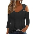 Brilliant 2025 Womens Tops Clearance under 5 Fashion Casual Solid