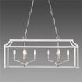 thumbnail image 1 of Golden Lighting 8401-LP PW-WH Pendentif Linéaire&44; Étain & Blanc, 1 of 1