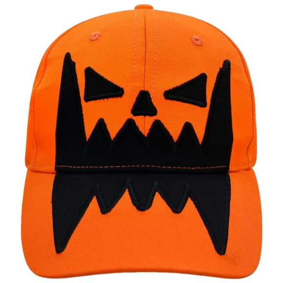 Pumpkin Embroidery Baseball Cap, Adjustable Halloween Sun Hat for Women & Men