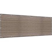 Alion Home Elegant Privacy Screen for Backyard Fence, Pool, Deck, Patio, Balcony, Outdoor Paneling and Outdoor Screening- Include Zip Ties (2' x 50', Walnut)