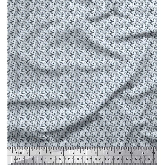 Soimoi Velvet Fabric Duck Footprint Shirting Printed Fabric 1 Yard 58 Inch Wide