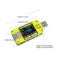 thumbnail image 3 of UM34/UM34C USB 3.0 Type-C DC Voltmeter Ammeter Voltage Current Meter Battery Charge Measure Cable Resistance Tester Color LCD ,Improved Measurement Accuracy, 3 of 5