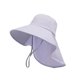 thumbnail image 4 of Sombrero de pescador plegable y portátil con cobertura trasera larga para viajes, caminatas y calles. Púrpura, 4 of 9