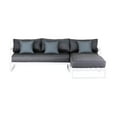 thumbnail image 4 of Elle Decor Paloma Outdoor Sectional Sofa White, 4 of 7