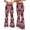 Wine, variant on CHUMUD Womens Bohemia Flared Yoga Pants Stretchy High Waisted Flare Leggings Bell Bottom Bootcut Yoga Dress Pants Retro Floral Pants Travel Vacation