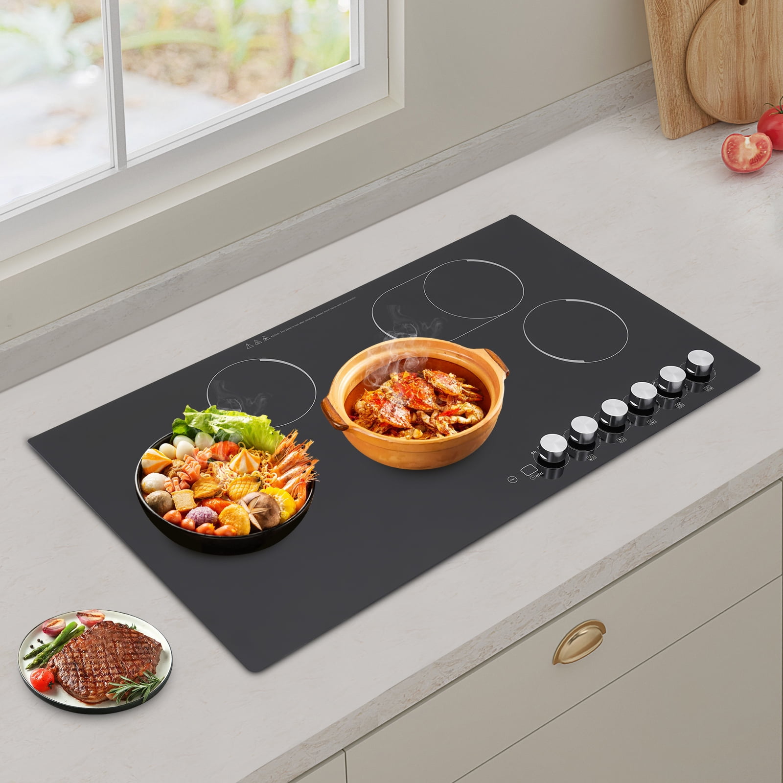 5 Burners Electric Cooktop, Electric Cooktop, Electric Stovetop