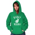 thumbnail image 3 of Scary Vegan Bunny Rabbit Vegetarian Hoodie Sweatshirt Women Men Brisco Brands L, 3 of 5