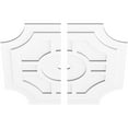 thumbnail image 2 of 38"OD x 2"ID x 12 1/2"C x 1"P Haus Architectural Grade PVC Contemporary Ceiling Medallion, Two Piece, 2 of 11