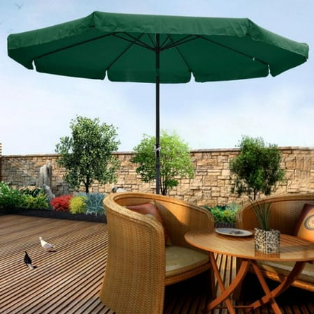 Hampton Bay 9 Ft Steel Tilt Patio Umbrella In Denim From 59 98 10ft Green Outdoor Patio Umbrella Adjule Tilt