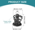 thumbnail image 2 of Uxcell GPU Spring Screws, 20pack M2x6.5mm 5.5mm Spring OD GPU Graphics Card Back Plate Heatsink Screws Computer Fan Fixed Screws, Black, 2 of 6