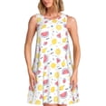 thumbnail image 1 of Disketp Tropical Fruit para Vestido sin Mangas para Mujeres, Vestidos de Verano para Mujeres, Casual y Holgado para la Playa, 1 of 7