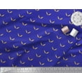 thumbnail image 3 of Soimoi Blue polyester Crepe Fabric Brush Stroke Abstract Printed Craft Fabric by the Yard 52 Inch Wide, 3 of 3