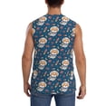thumbnail image 4 of Daiia Space Puppy Printed Men's Tank Tops,Casual Soft Sleeveless Gym Muscle Shirts Bodybuilding Tee-Small, 4 of 8