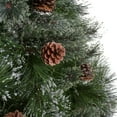thumbnail image 6 of DEALTOPS 9FT Cashmere and Snow Bristle Mixed Christmas Tree with 105 Pine Cones and 1200 Clear Lights-UL,2317 tips,Dia:69, 6 of 9